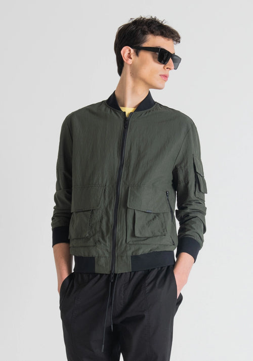 Antony Morato REGULAR FIT BOMBER JACKET WITH CREASED EFFECT