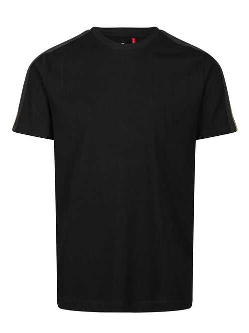 Luke 1977 IMPERIAL TAPE DETAIL PIQUE T-SHIRT - Black