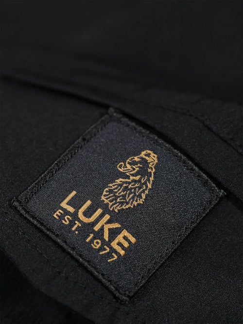 Luke 1977 SEMANTIC POCKET DETAIL CARGO TROUSERS - Black