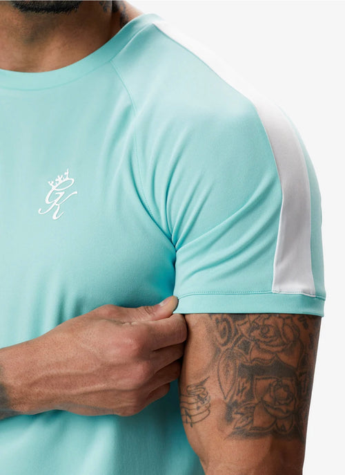 GK core plus poly tee - Aqua blue