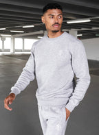 GK Fundamental fleece sweatshirt -grey marl