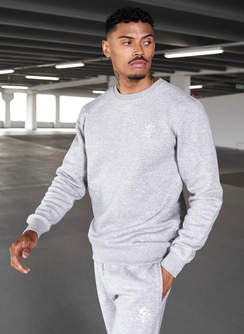GK Fundamental fleece sweatshirt -grey marl
