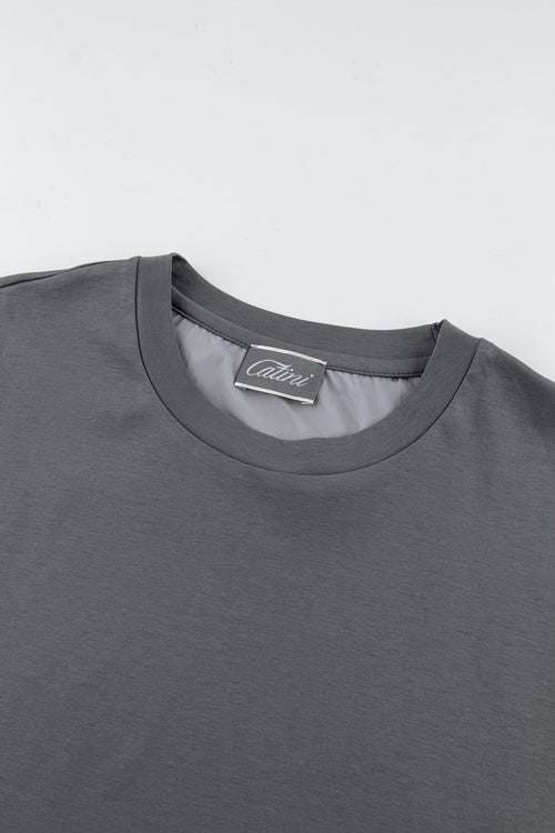 Catini Firenze Plain T-Shirt Grigio Grey