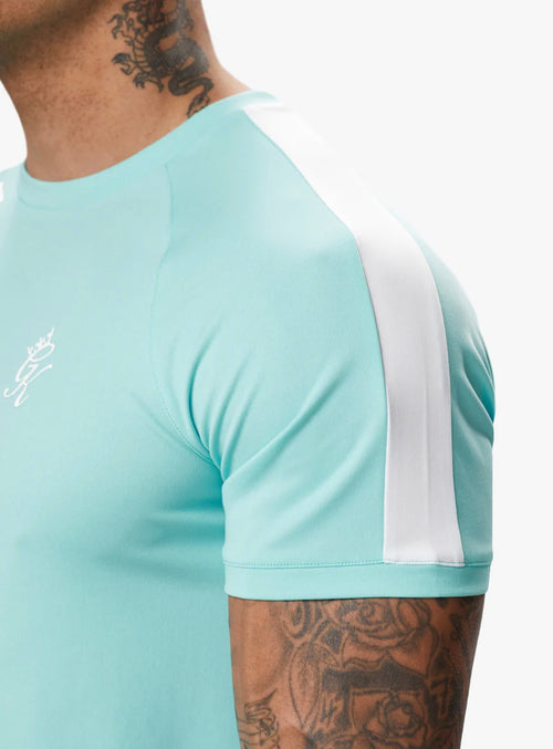 GK core plus poly tee - Aqua blue