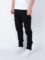 Luke 1977 SEMANTIC POCKET DETAIL CARGO TROUSERS - Black