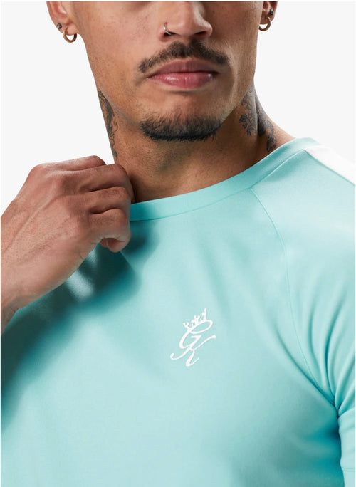 GK core plus poly tee - Aqua blue