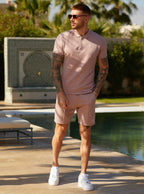 Riviera signature polo -Dusky pink