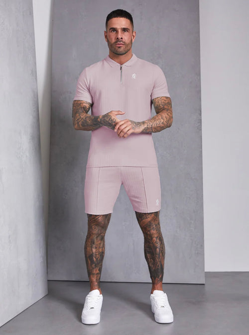 Riviera signature polo -Dusky pink