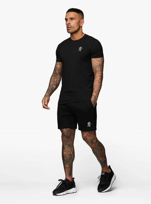 GK fundamental fleece shorts-Black