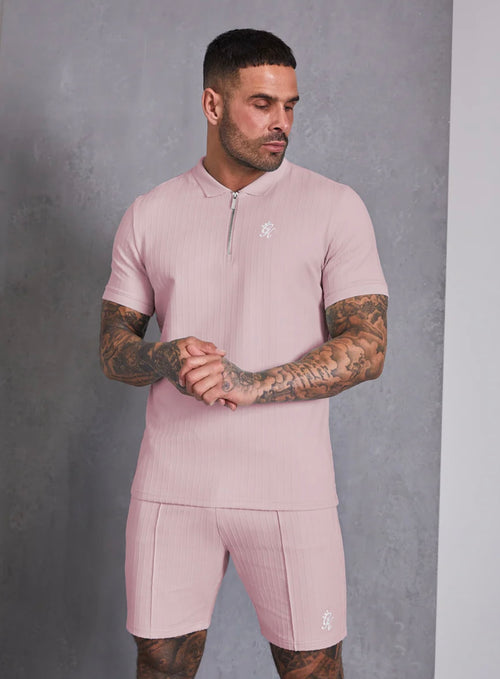Riviera signature polo -Dusky pink