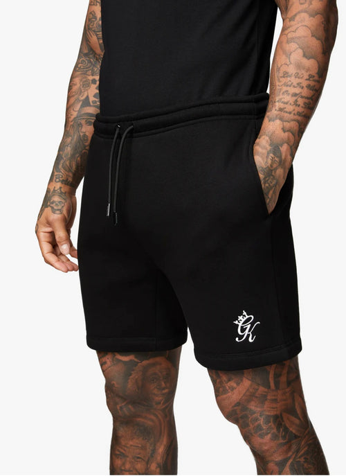 GK fundamental fleece shorts-Black