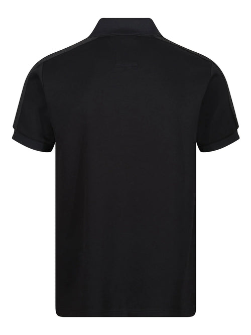Luke 1977 CALTECH TRIM TAPE ZIP POLO - Black