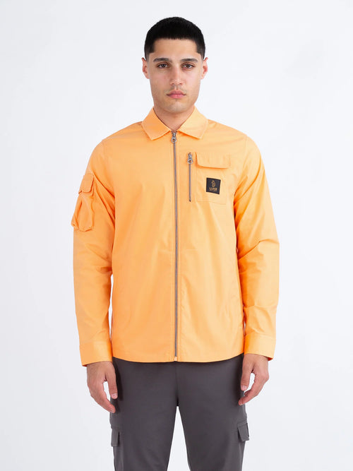 Luke 1977 VIETNAM ZIP THROUGH UTILITY JACKET - Nectarine