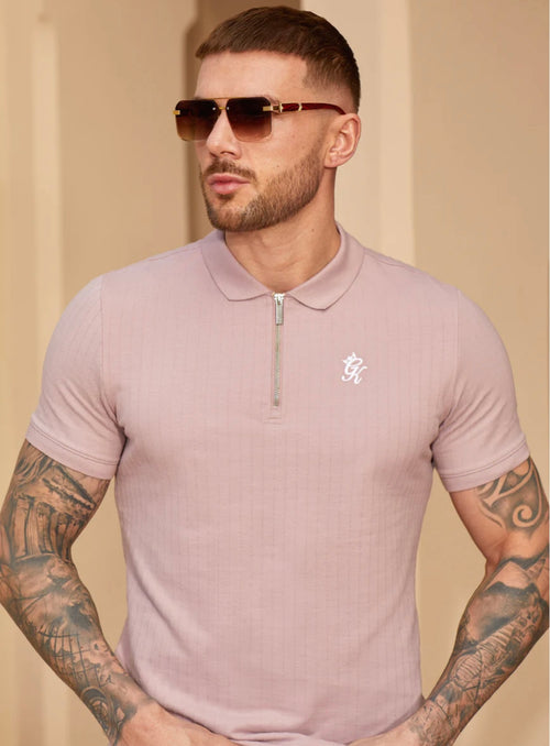 Riviera signature polo -Dusky pink
