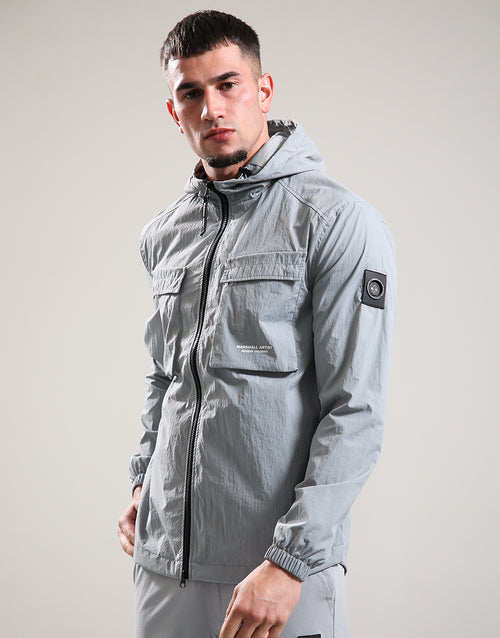 Marshall artist CRUX HOODED OVERSHIRT // MONUMENT GREY