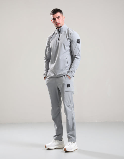 Marshall artist LENNOX 1/4 ZIP // MONUMENT GREY