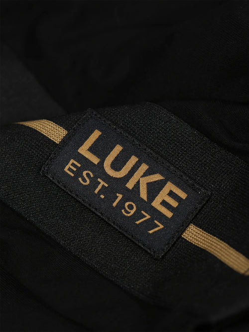 Luke 1977 IMPERIAL TAPE DETAIL PIQUE T-SHIRT - Black