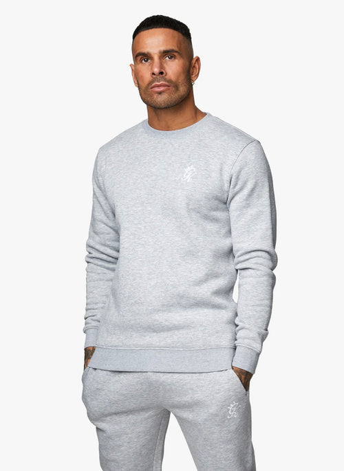 GK Fundamental fleece sweatshirt -grey marl