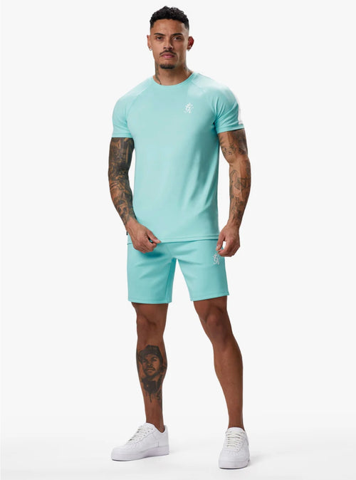 GK core plus poly tee - Aqua blue