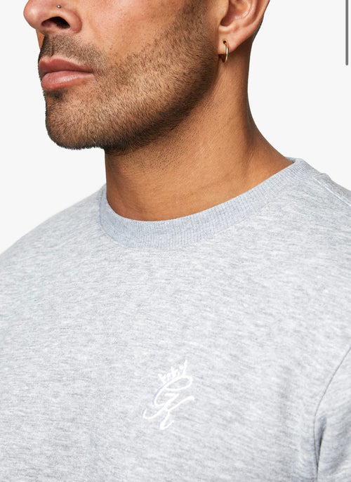 GK Fundamental fleece sweatshirt -grey marl
