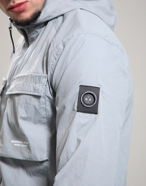 Marshall artist CRUX HOODED OVERSHIRT // MONUMENT GREY