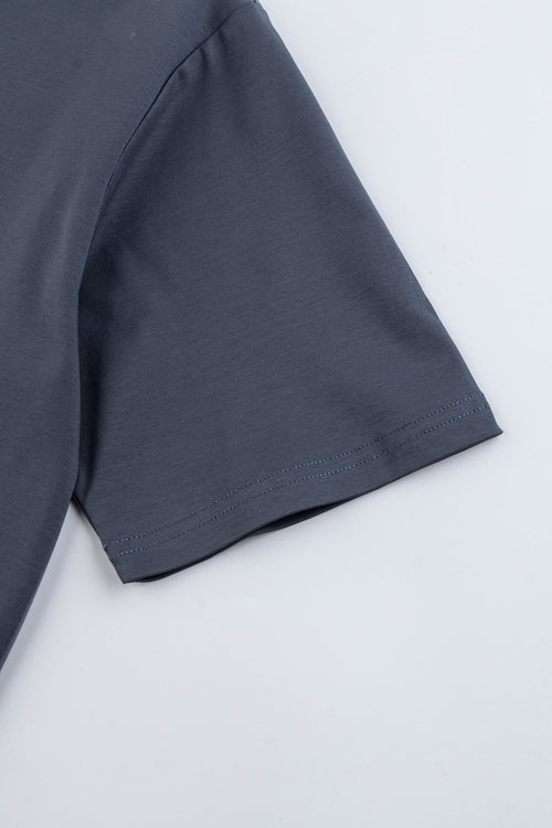 Catini Firenze Plain T-Shirt Steel Blue