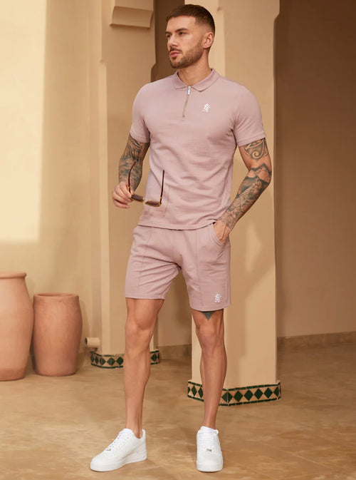 Riviera signature short - Dusty pink