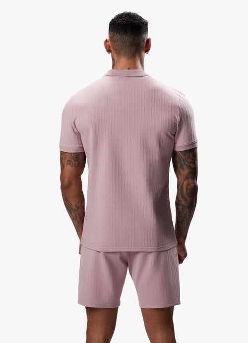 Riviera signature polo -Dusky pink
