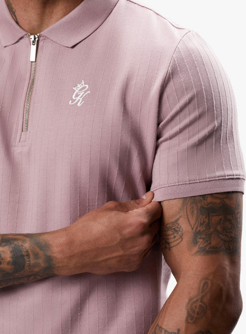 Riviera signature polo -Dusky pink