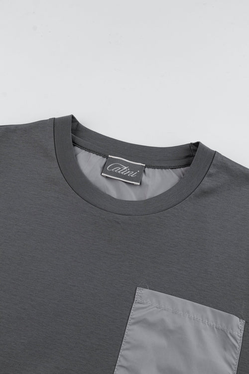 Catini Firenze Pocket T-Shirt Grigio Grey/Light Grey