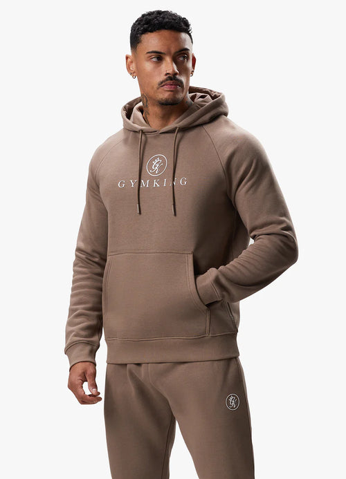 Pro Logo Fleece Hood - Dark Taupe