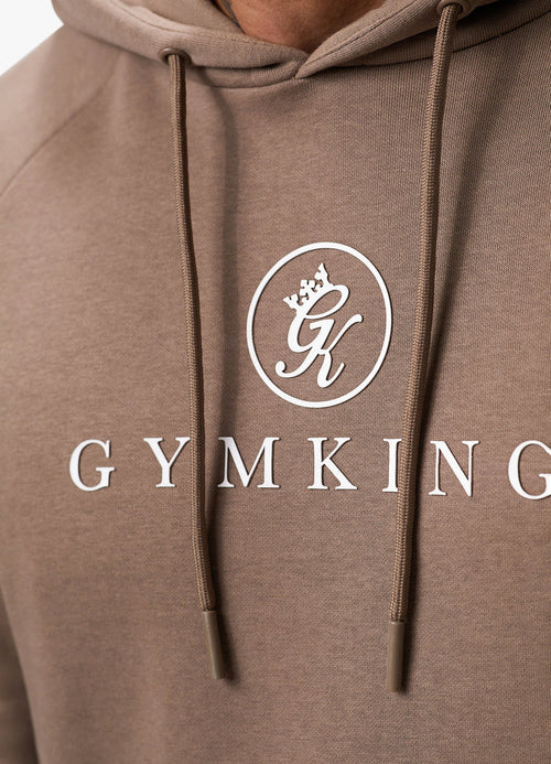 Pro Logo Fleece Hood - Dark Taupe