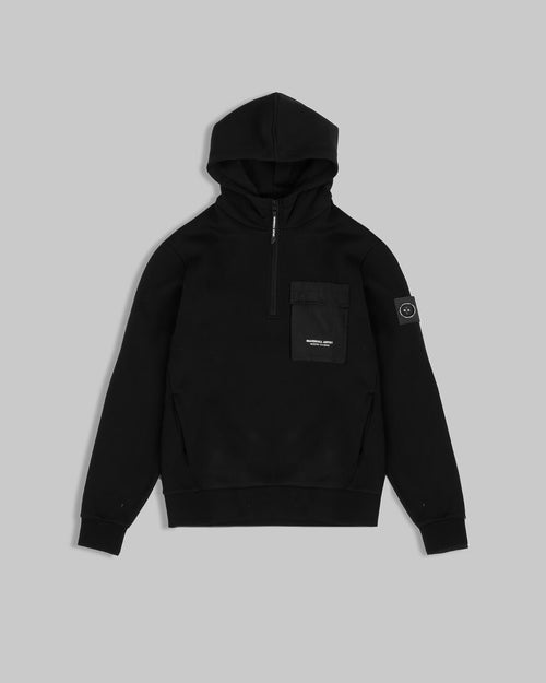 Marshall artist CRUX 1/4 ZIP HOODIE // BLACK