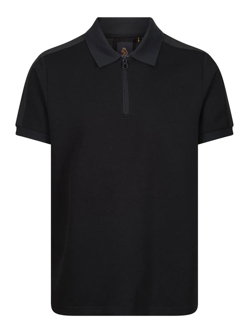 Luke 1977 CALTECH TRIM TAPE ZIP POLO - Black