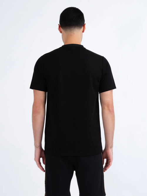 Luke 1977 HOPKINS CHEST TAPE PIQUE T-SHIRT - Black