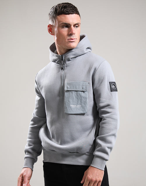Marshall artist CRUX 1/4 ZIP HOODIE // MONUMENT GREY