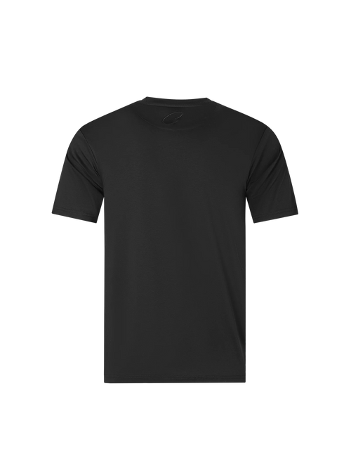 Catini Firenze Luxury Mercerised Cotton Pocket T-Shirt Nero Black