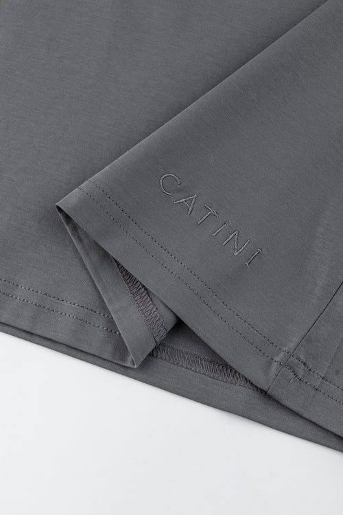 Catini Firenze Plain T-Shirt Grigio Grey