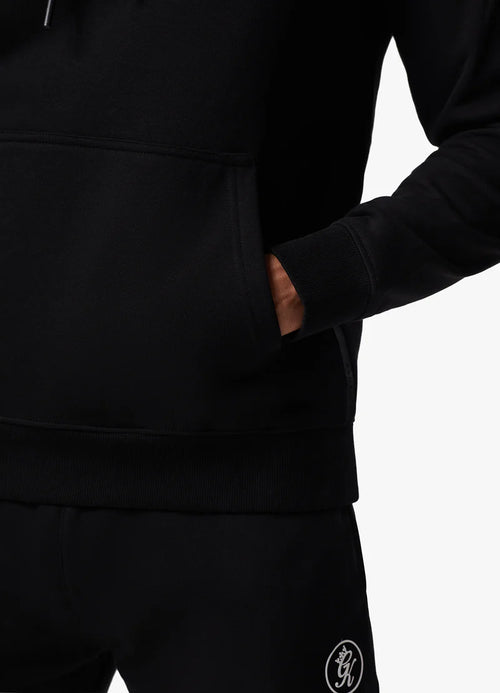 Pro Logo Fleece Hood - Black