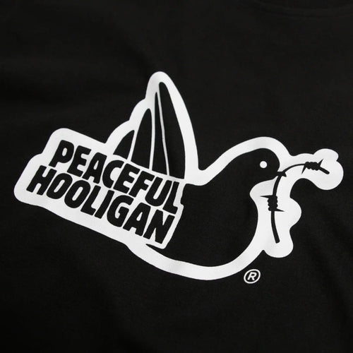 Peaceful hooligan OUTLINE T-SHIRT BLACK