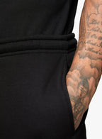 GK fundamental fleece shorts-Black