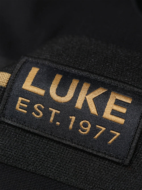 Luke 1977 CALTECH TRIM TAPE ZIP POLO - Black