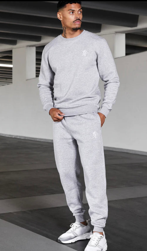 GK Fundamental fleece sweatshirt -grey marl
