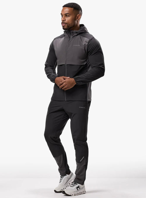 GK advance tracksuit top black/fossil grey