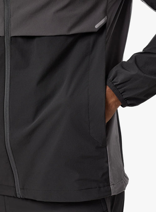 GK advance tracksuit top black/fossil grey