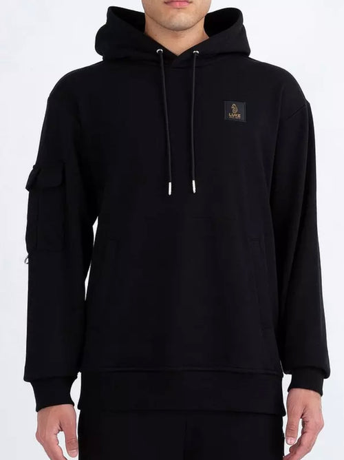 Luke 1977 Bago Patch Overhead Hoodie - Black