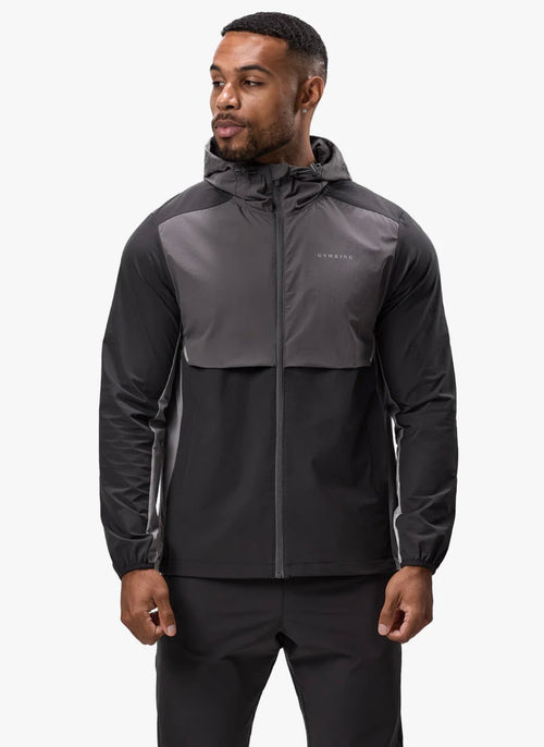 GK advance tracksuit top black/fossil grey