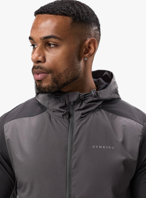 GK advance tracksuit top black/fossil grey