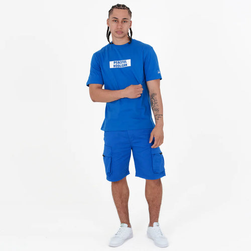 Peaceful Hooligan Box Logo T-Shirt Cobalt
