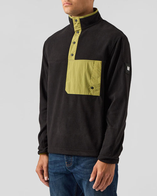 Weekend Offender CRUZ POLAR FLEECE BLACK/LIME GREEN